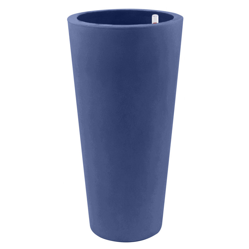 Cono Resin Pot Planter, White, 39.25" H x 19.75" W x 19.75" D