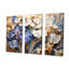 Golden Blue Irises Melody II - ensemble de décorations murales Iris-107743208-107743213