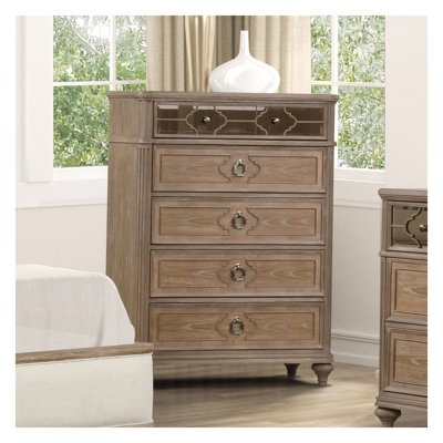 Commode à 5 tiroirs Rustic Oak
