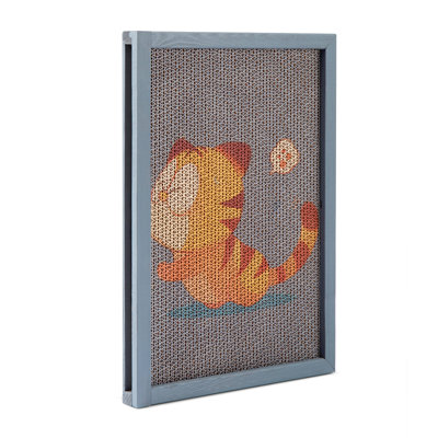 Grattoir remplaçable pour chat avec motifs mignons, griffoir durable pour la protection des meubles (7 pièces)