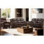 Ensemble de salon inclinable manuel en cuir véritable 3 pièces Venuy-101342101