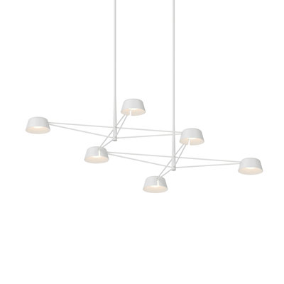 Lustre rectangulaire à 6 lumières Ray
