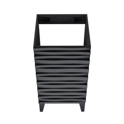 Meuble-lavabo noir 18 po Cascade