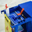 Alterizio Cleaning Carts On Wheels, Cleaning Trolley, 3 Tier Shelves, Blue