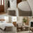 Curved Upholstered Storage Stool