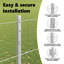 vidaXL Fence with Post Segment Outdoor Barrier Garden Terrace Divider Boundary