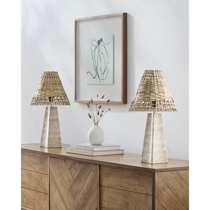Lampe de table Carlien, Gris