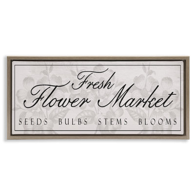 Cadre flottant rétro Vintage Flower Market, design par Lil 'Rue