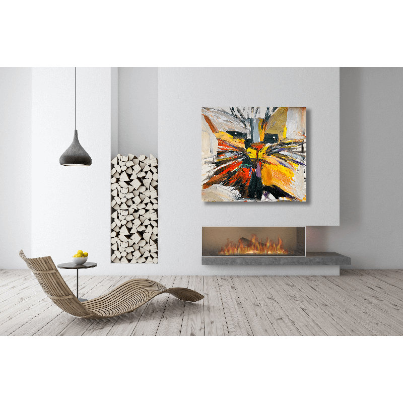 Scruffles Print by John Beard, 30" H x 30" W x 2" D, Wrapped Canvas