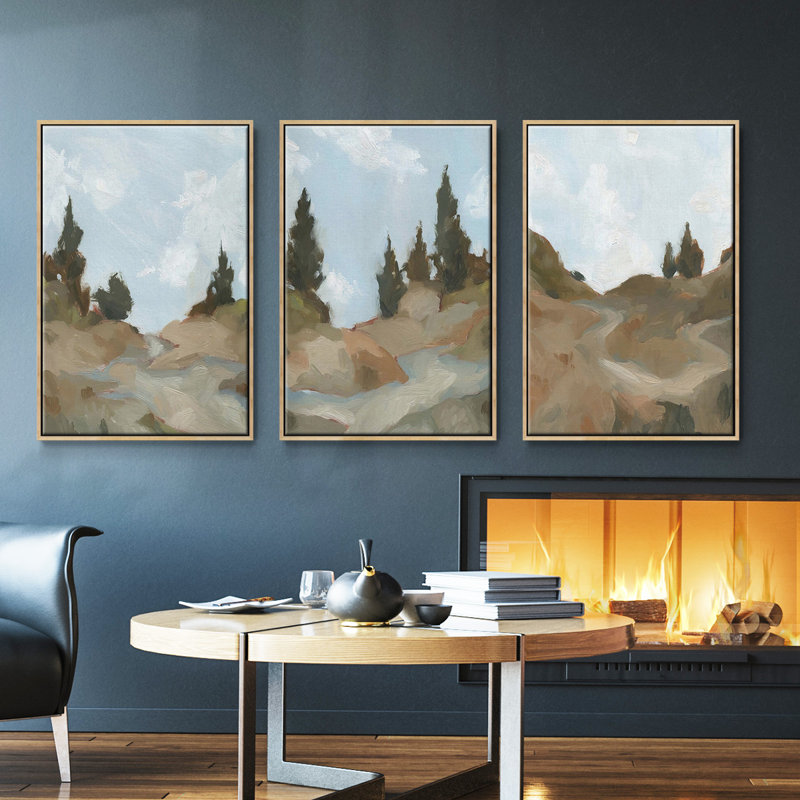 Ensemble de 3 pièces West West, Bois naturel, H 36 po x l 72 po