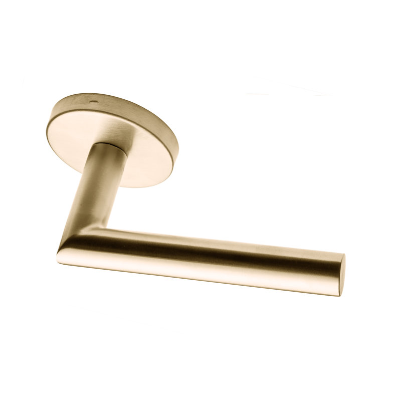 Passage Door Lever, Single Dummy, Polished Stainless Steel