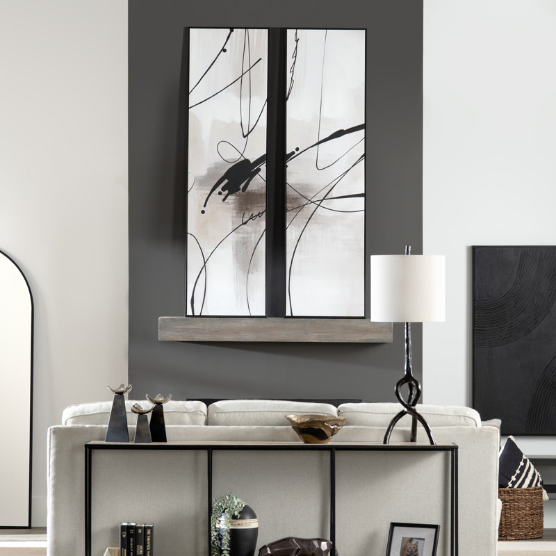 Crawford 3-Piece Abstract Framed Canvas Set