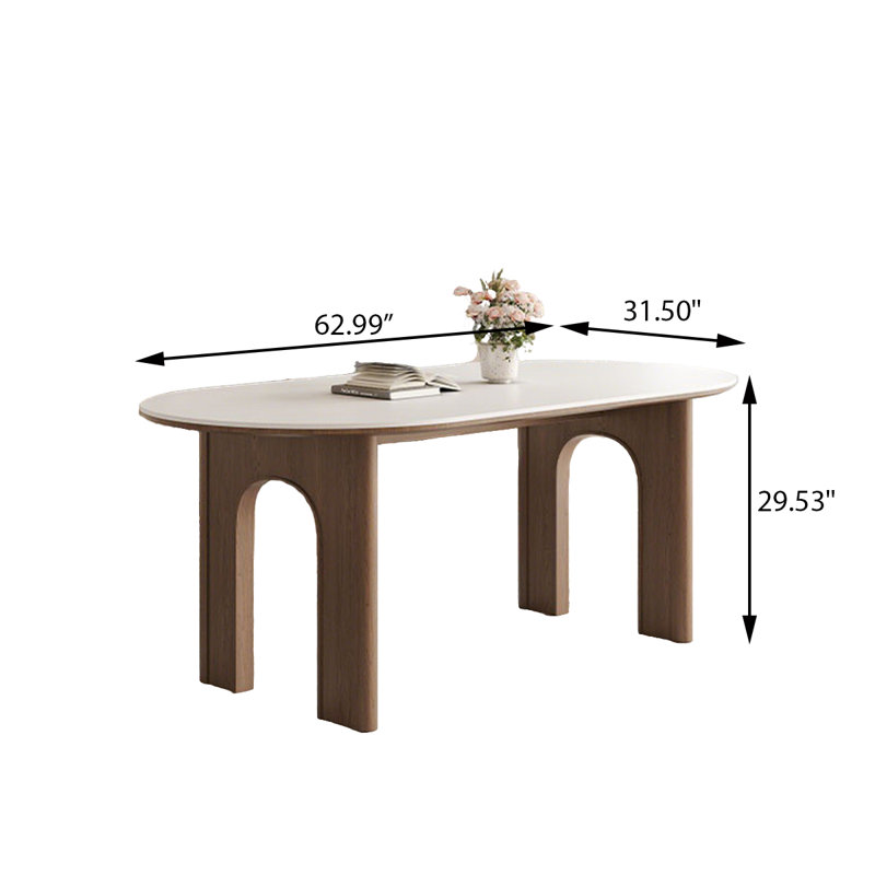 Table de salle à manger Luxury, H 29,53 po x l 62,99 po x P 31,5 po