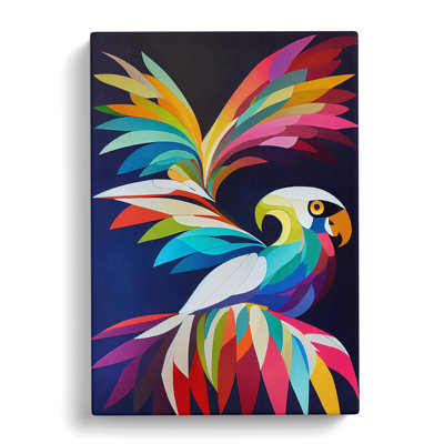 Cockatoo Geometric - Wrapped Canvas Print