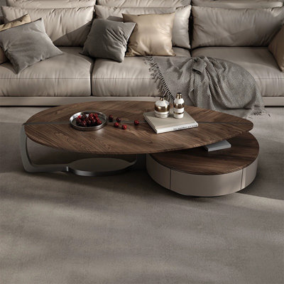 Table basse de luxe en bois massif clair