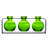Blooms 3 piece Table Vase Set Lime-1328049174
