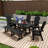 Laguna Rectangular Outdoor Dining Table With Umbrella Hole , 71'' in. W 37'' in. D-1750438467
