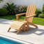 Repose-pieds extérieur en teck, repose-pieds Adirondack