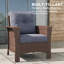 3 Piece Wicker Patio Furniture Set, Classis Outdoor Conversation Armrest Chairs Set With Coffee Table-1861185038-1861185039