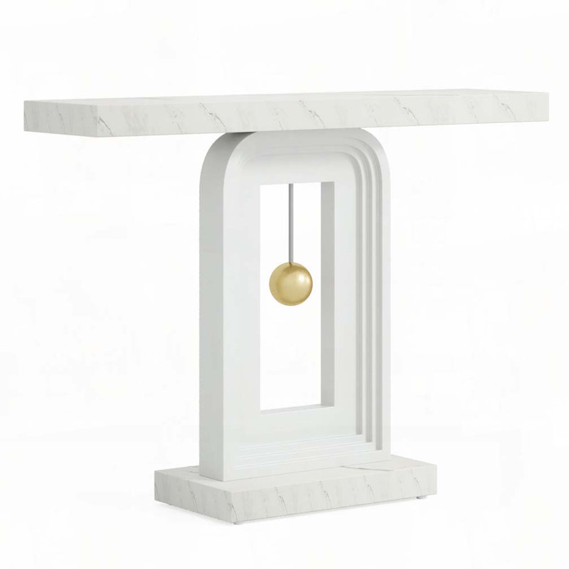 Console avec base géométrique