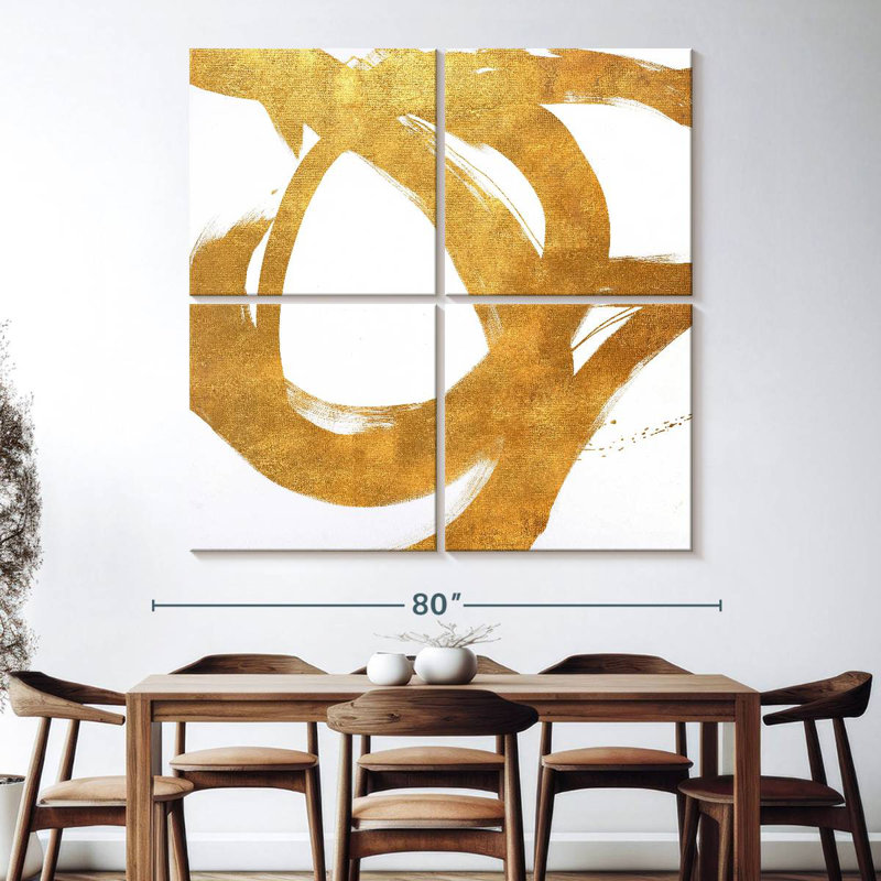 Avery Gold Circular Strokes I