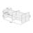 Rectangle Benching Workstation With Cable, 2-6 Person Cubicle -114727354