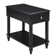 24" Tall Rustic Solid Wood End Table With Built-In Power Outlet And USB Port