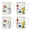 Lenox Chef Snoopy Mugs, Set of 4