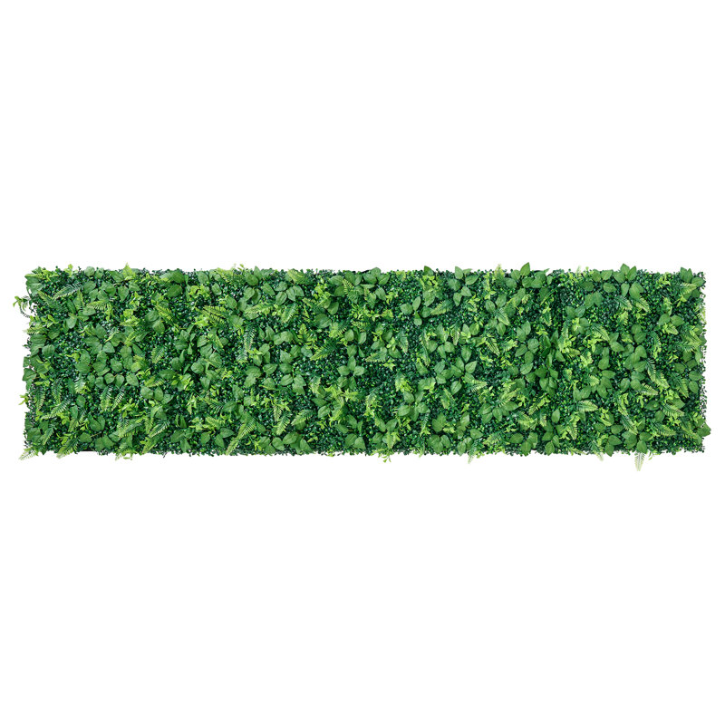 Mur de plantes artificielles, chaque panneau 2 x 8 pi, panneaux de buis artificiels, clôture de haie d'intimité en toile de fond de protection solaire, écran de gazon artificiel pour le mariage, jardin intérieur, extérieur, cour arrière