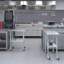 Table en acier inoxydable avec roulettes-102923273