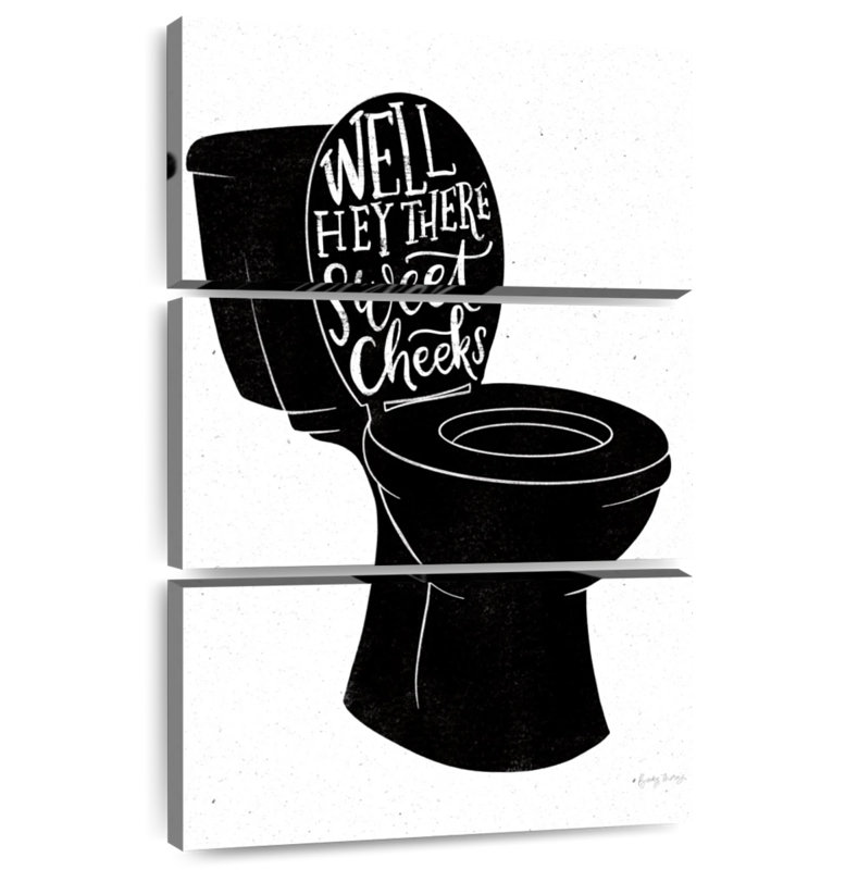 Ketti Bathroom Puns II Black, 32" H x 20" W