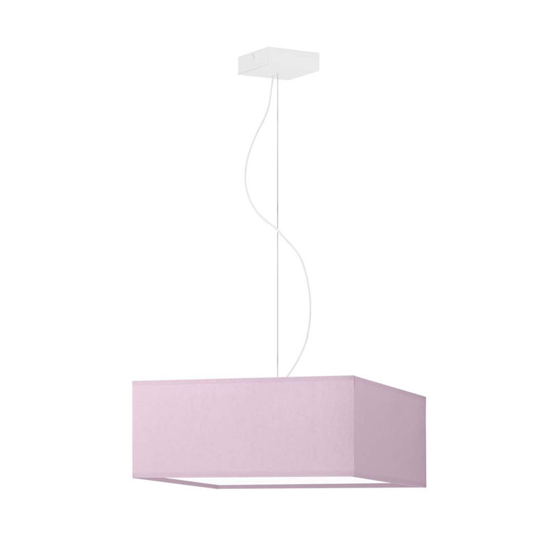 Debarata 1 - Light Square/Rectangle Pendant, White, Light Purple