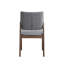 Ensemble de 2 chaises d'appoint Sarha en tissu et finition noyer-428996674
