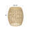 Joao 16" W Round Outdoor Side Table with Steel Inner Frame -2078296566
