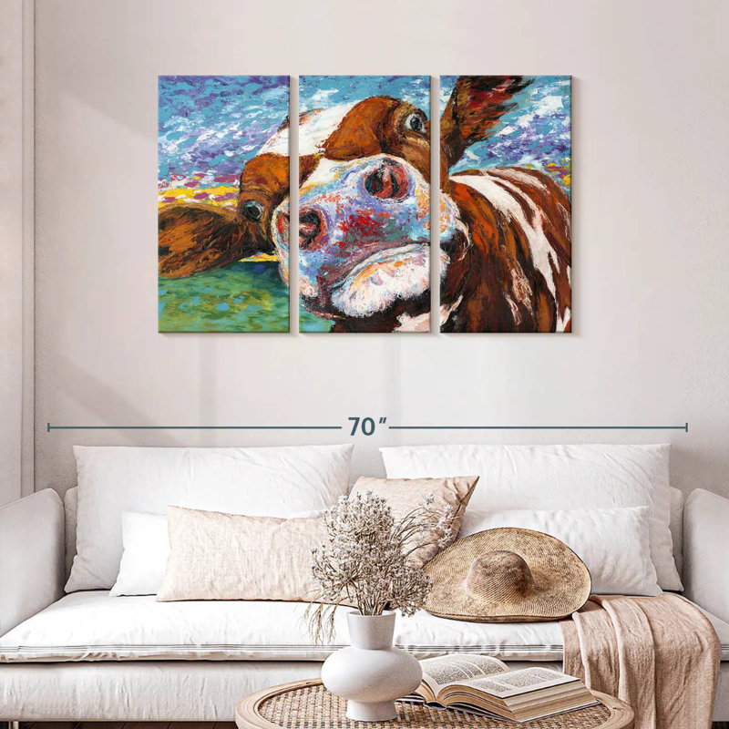 Curious Cow I, H 28 po x l 45 po