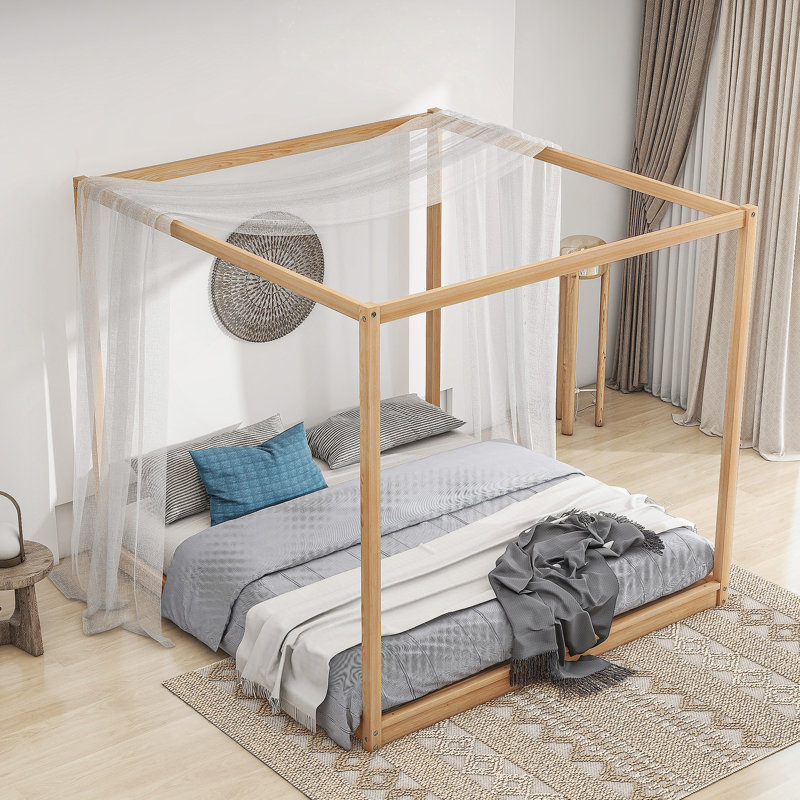 Lit plateforme avec pieds de support CaNopy