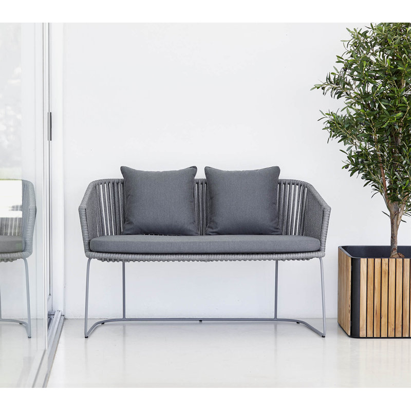 Moments Outdoor Bench, Gray
