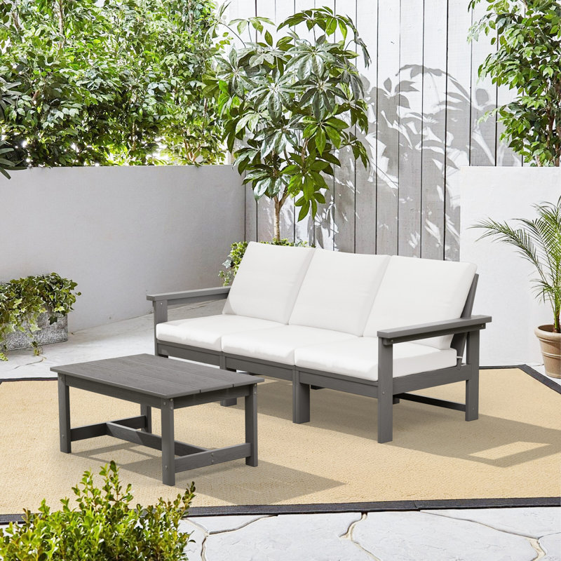 HDPE-Outdoor Coffee Table, Gray