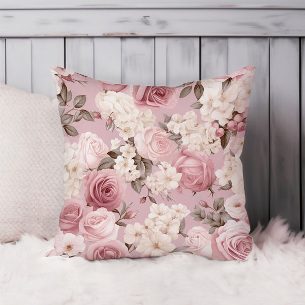 Ethan Taylor Floral Muted Pink Roses VI Glam Flowers | Wayfair