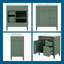 Ensemble de meuble-lavabo simple 30 po avec lavabo, armoire à miroir et rangement - meuble-lavabo moderne autoportant avec 3 tiroirs-1336405217