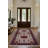 Kenzah Collection Digital Print Cotton-Polyester Burgundy Floral Rug-490794311