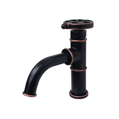 Kingston Brass Belknap Single-Handle 1-Hole Deck Mount Bathroom Faucet with Push Pop-Up