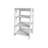 Charming White Bathroom Storage Shelf With 4 Shelves For Items Freestanding Efficient Setup Feature