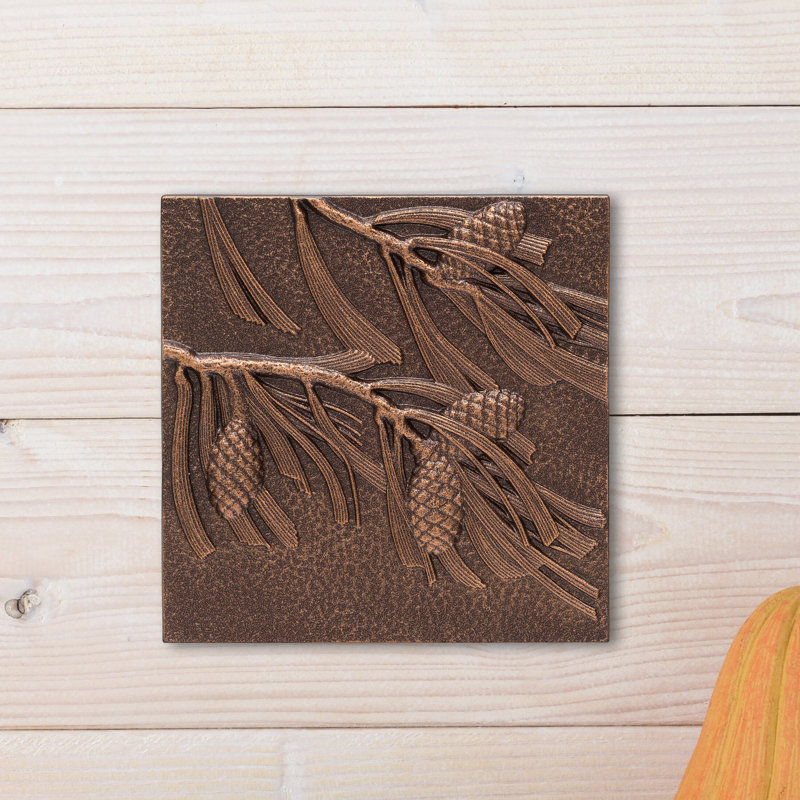 Pinecone Wall Décor, French Bronze