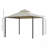 10X10FT Gazebo Steel, For Outdoor Use With Polyester Curtains & Double Roof-123218919
