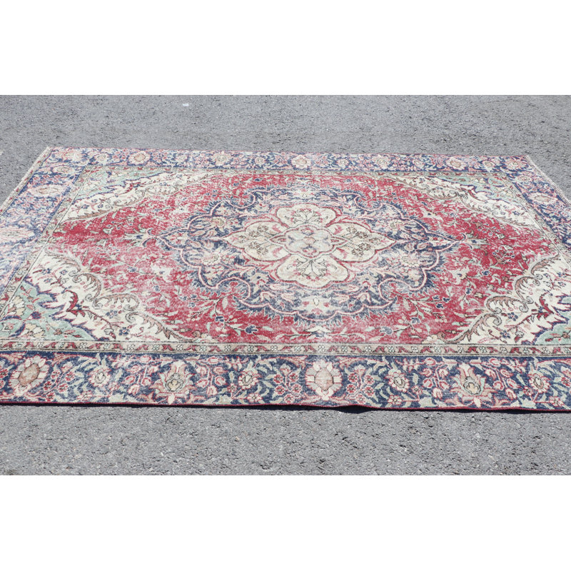 Tapis turc Oushak organique de haute qualité avec sensation de style oriental antique, idéal pour la décoration rustique