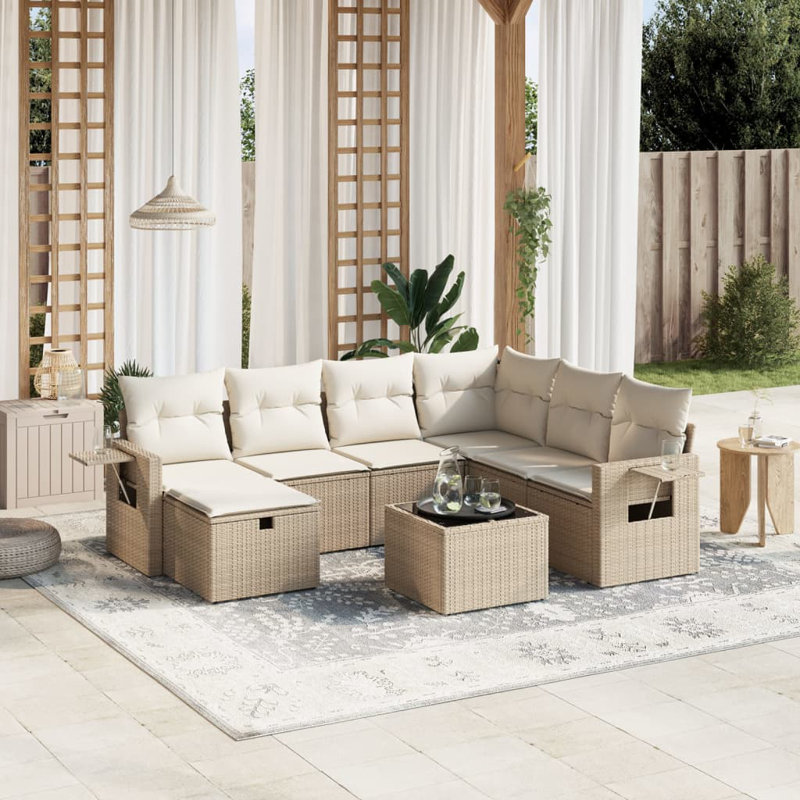 Vidaxl Garden Sofa Set Beige