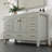 Minnich 54"W X 22"D Bathroom Vanity With White Carrara Quartz Countertop And Undermount Porcelain Sink-105327329