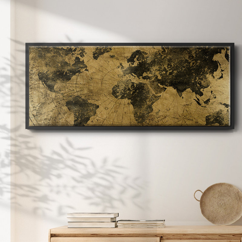 Golden Atlas - toile encadrée, H 20 po x l 50 po