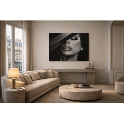 Velvet Interruption Framed Canvas Wall Art by Kasian Art Studio - Black Frame